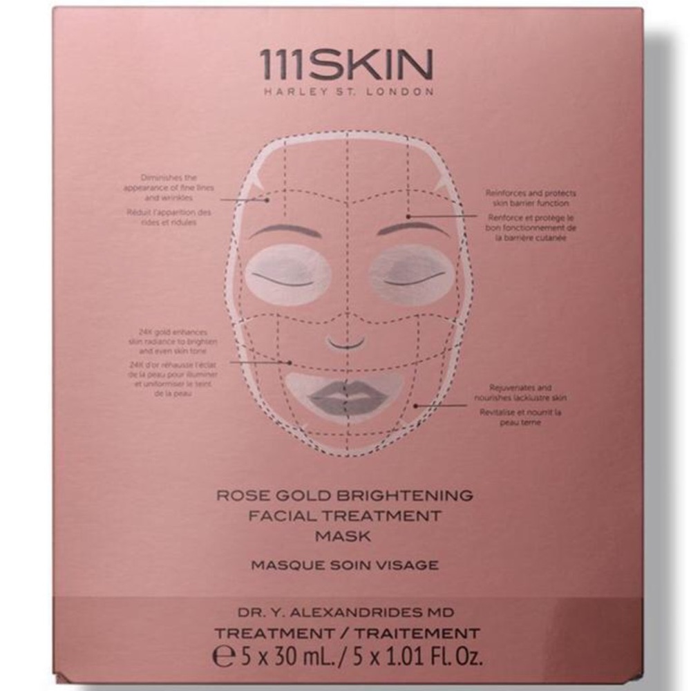 111SKIN Rose Gold Brightening Facial Mask Set of 5